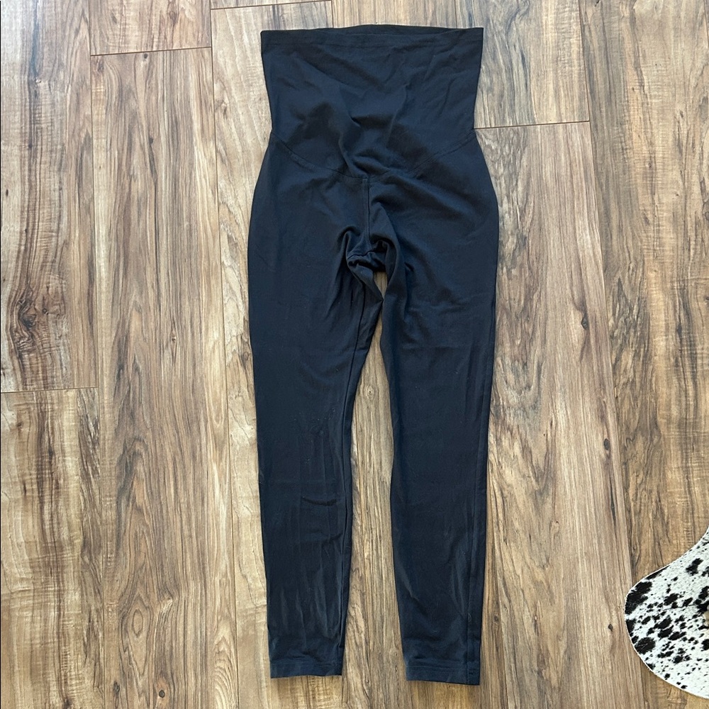 Pact Black over the belly Maternity Leggings